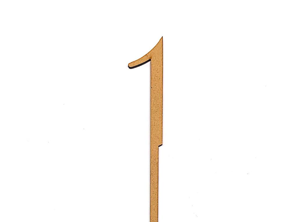 Wooden Number - 1