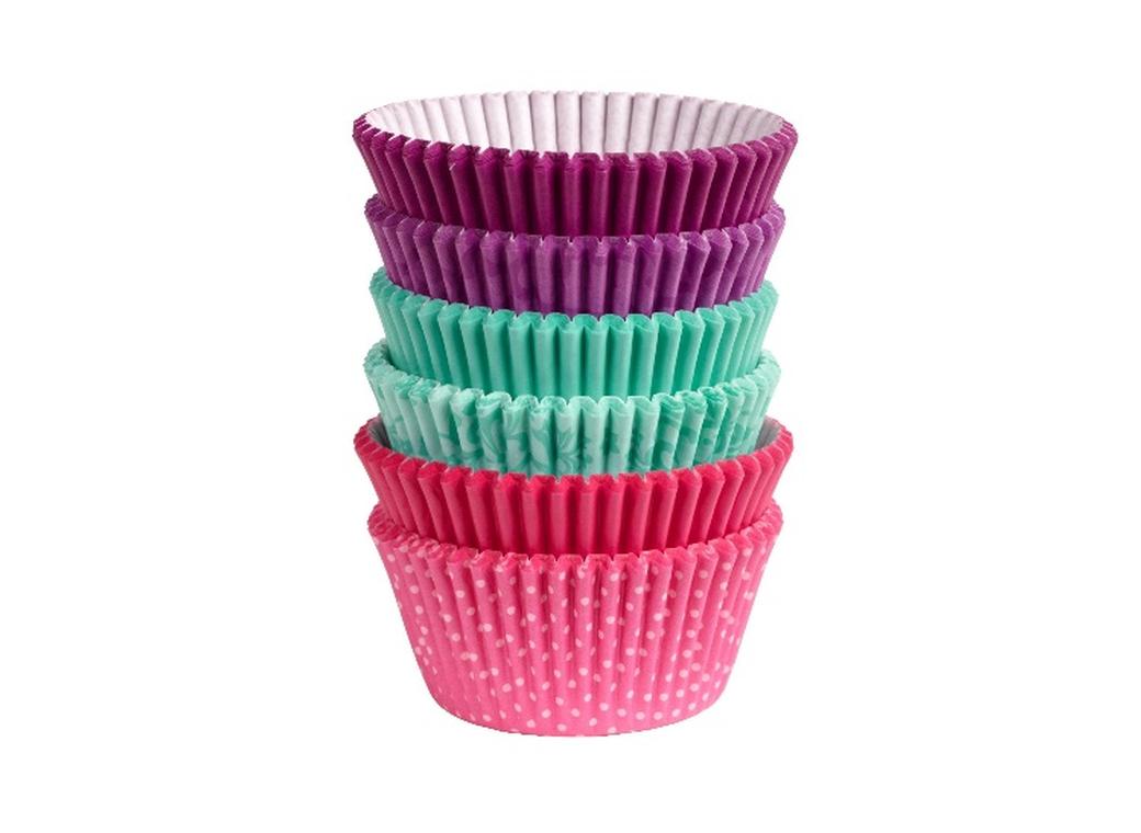 Wilton Pink-Turquoise-Purple Cupcake Cases - 150pk