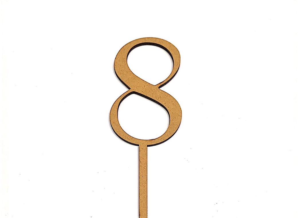 Wooden Number - 8