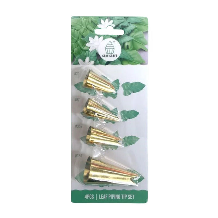 Cake Craft 4pce Leaf Piping Tip Set