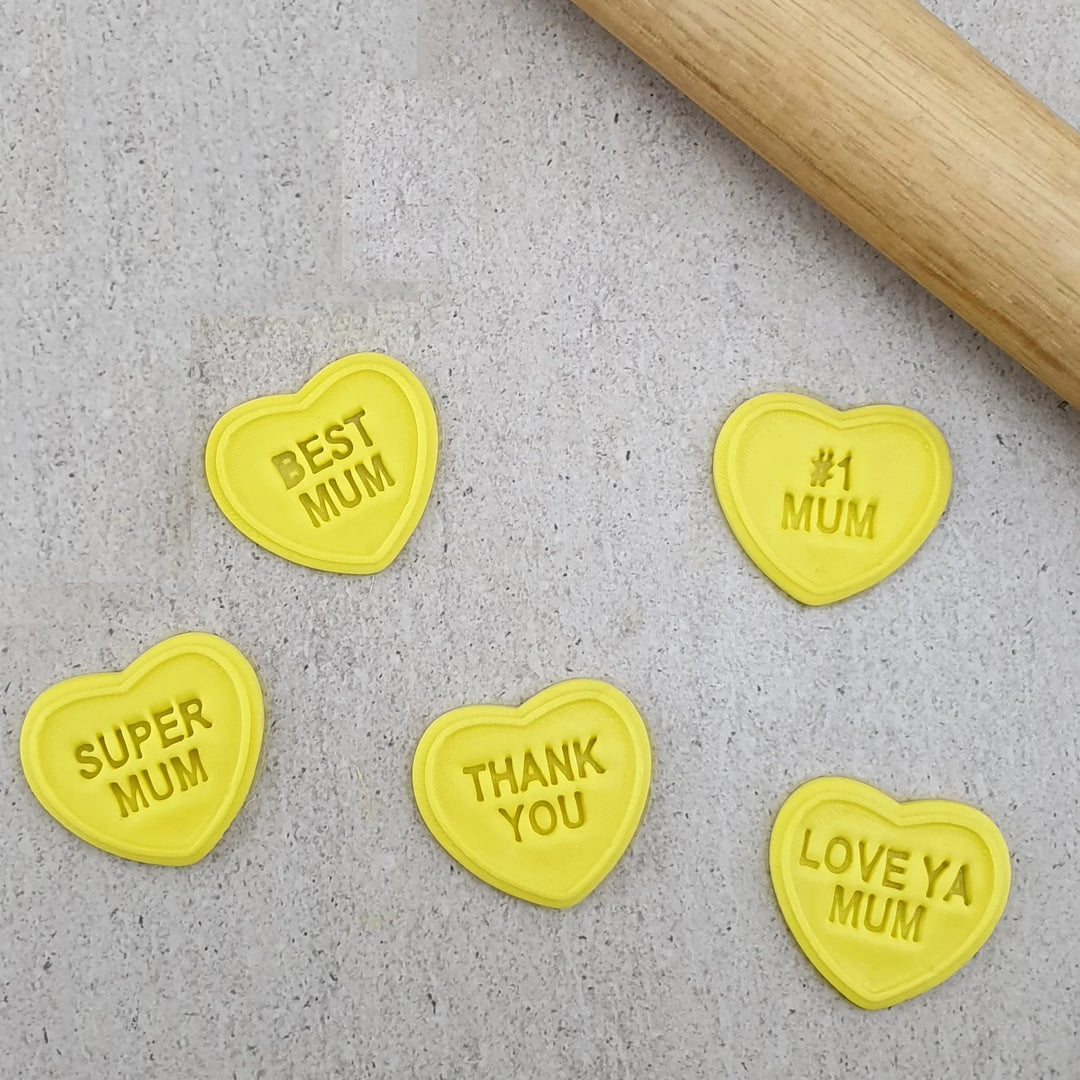 Candy Heart Mum Embosser & Cutter Set