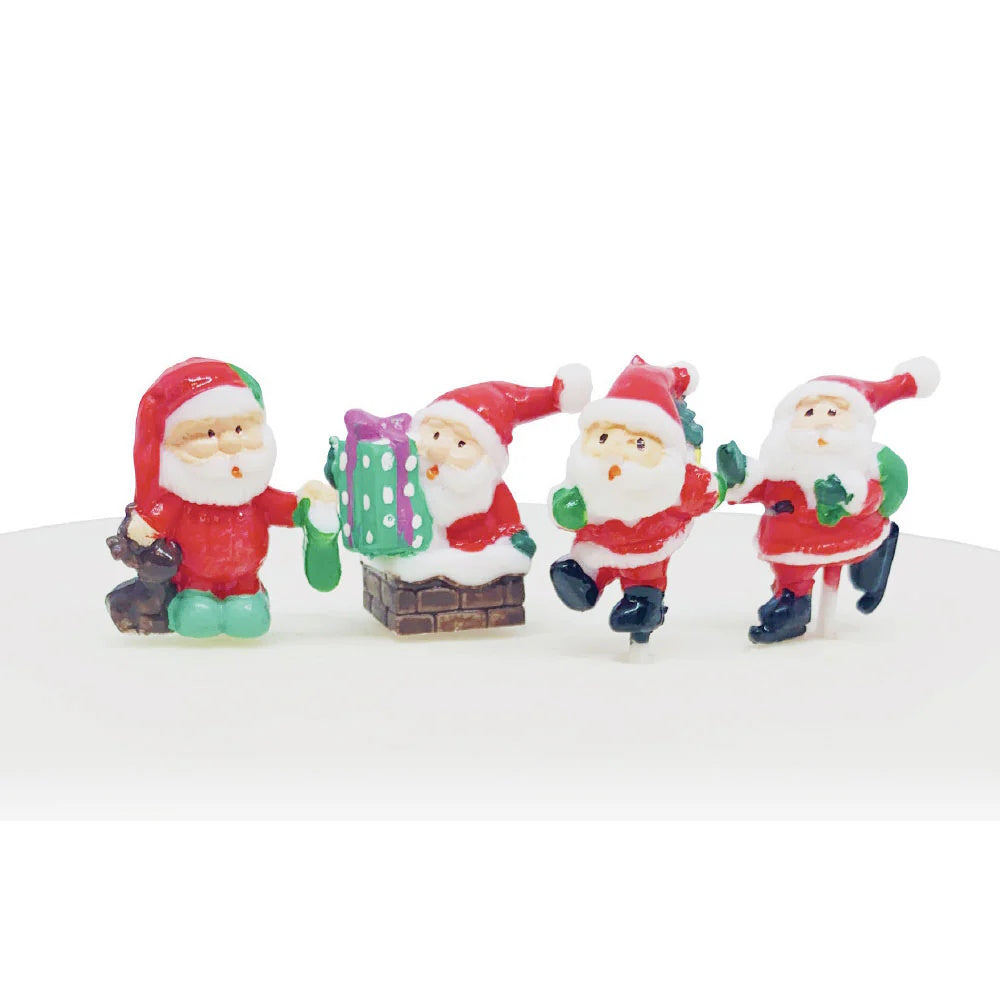 Cutie Santa Cake Toppers 6pk