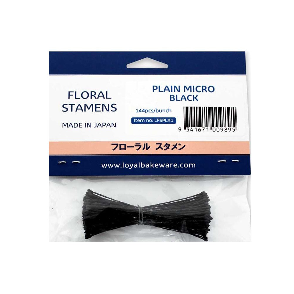 Micro Floral Stamens - Black