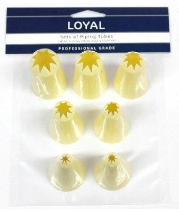 Loyal Pastry Piping Tube Set - Stars 7pc