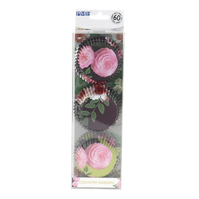 PME Foil Lined Cupcake Cases 60pk - Country Garden