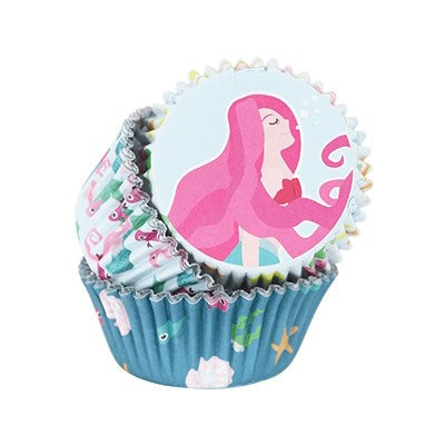 PME Foil Lined Cupcake Cases 60pk - Mermaid