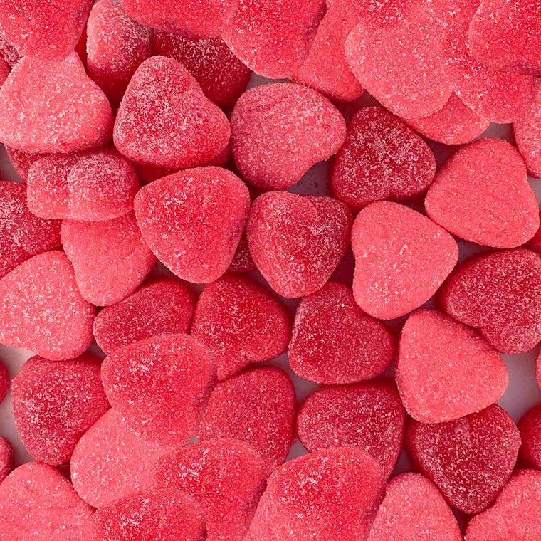 Red Filled Hearts Lollies