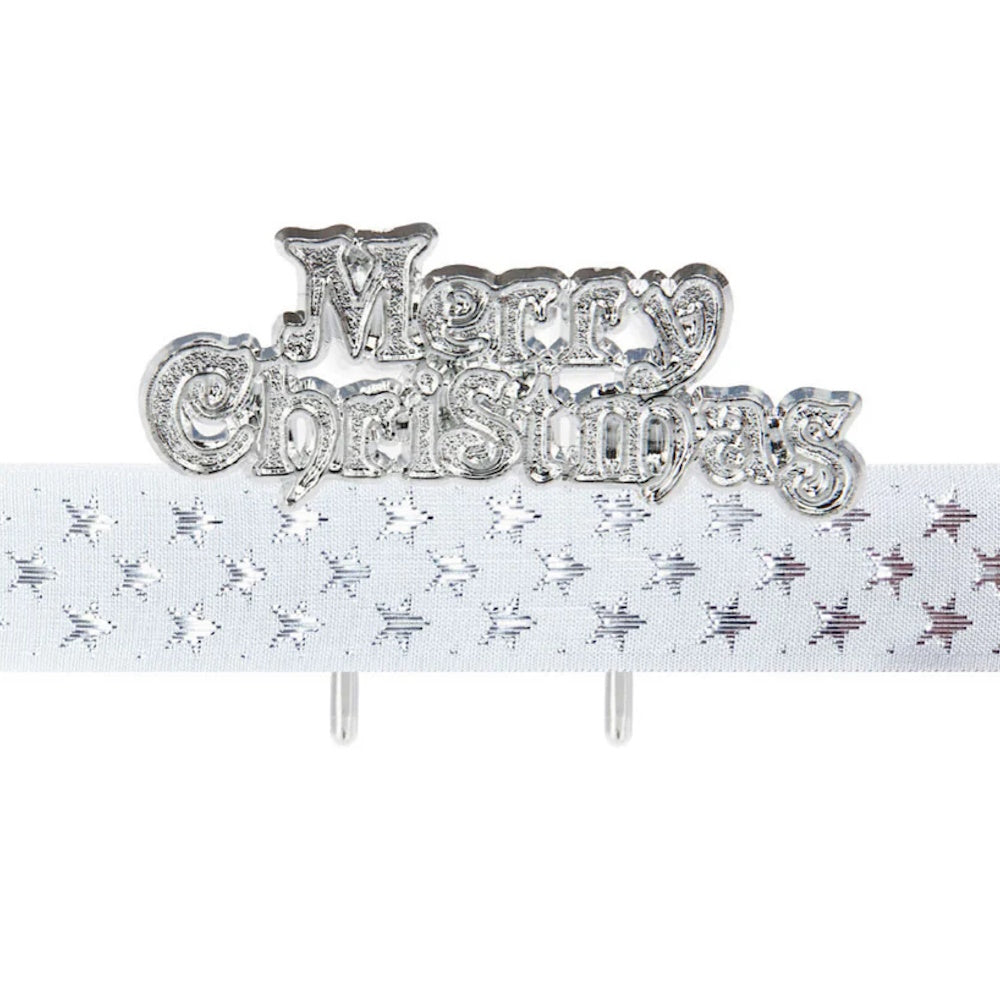 Shimmering Stars Ribbon & Motto Kit Silver