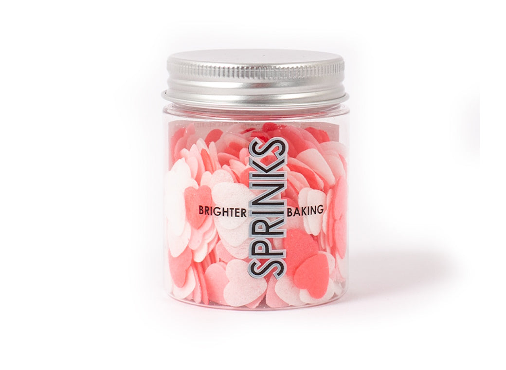 Sprinks Small Heart Wafer Decorations