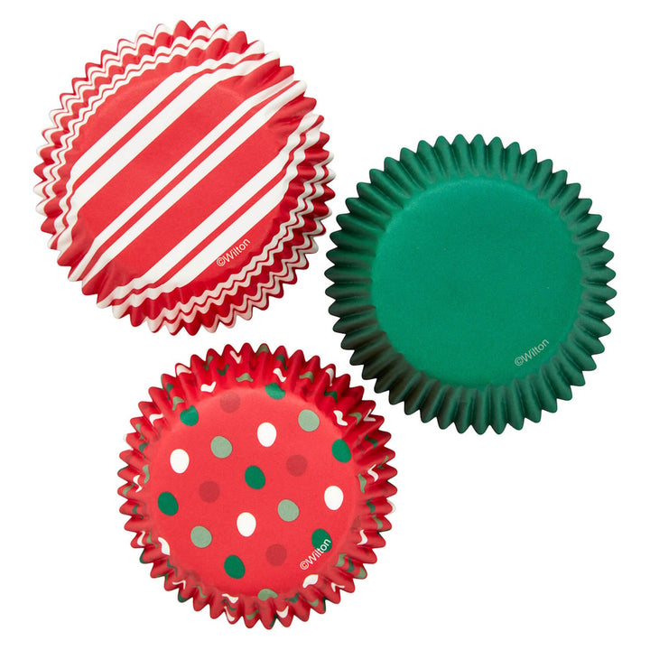 Wilton Christmas Patterns Cupcake Cases 75pk