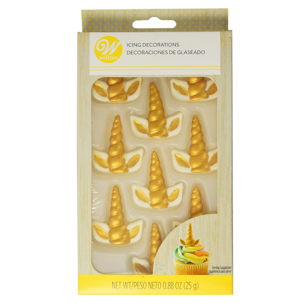 Wilton Royal Icing Decorations - Unicorn Horns 9pk