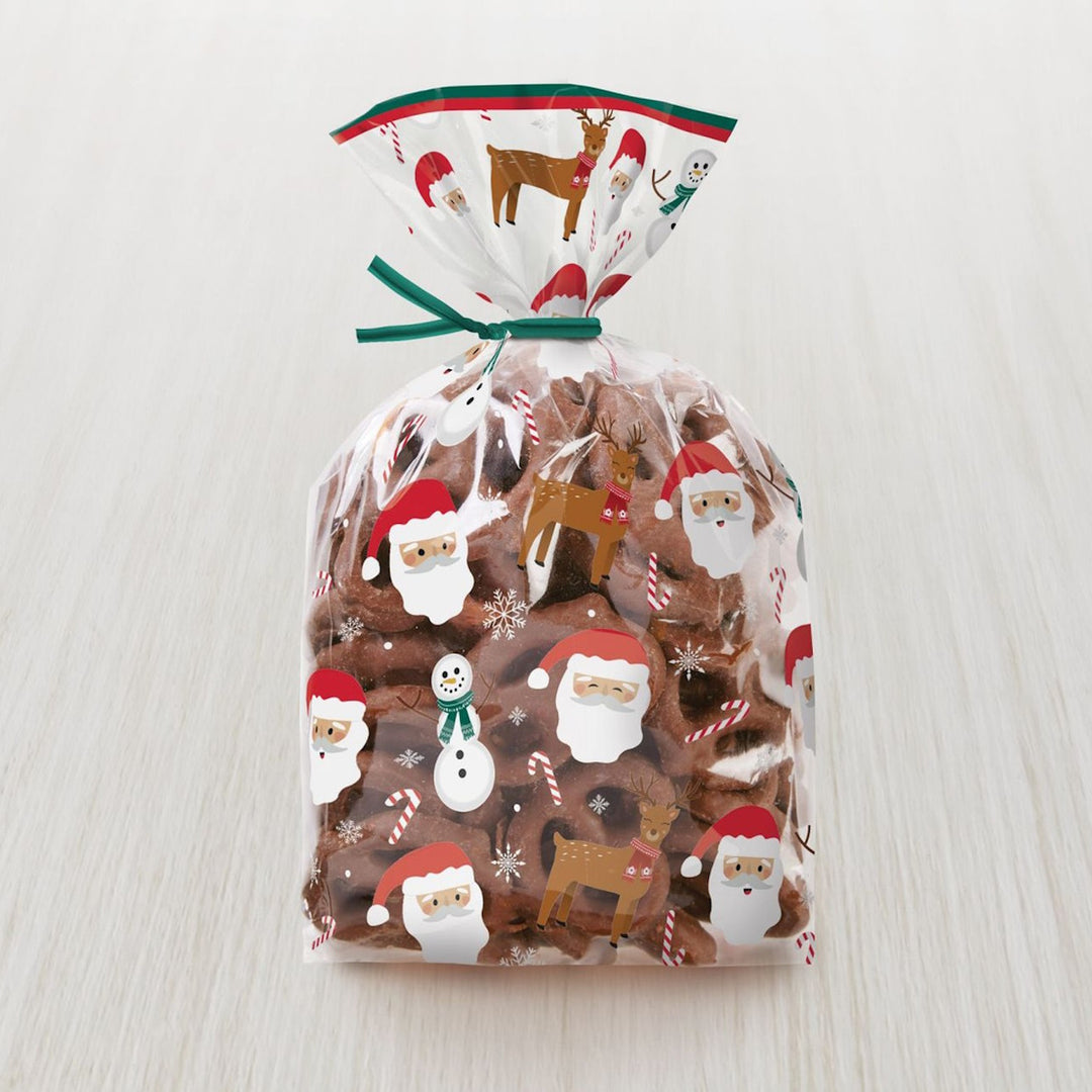 Wilton Santa, Reindeer & Snowman Treat Bags 20pk