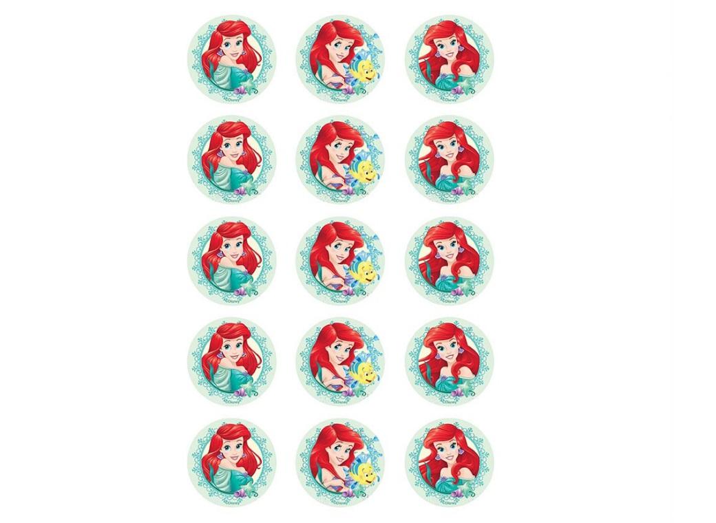 Edible Icing Cupcake Images - Ariel