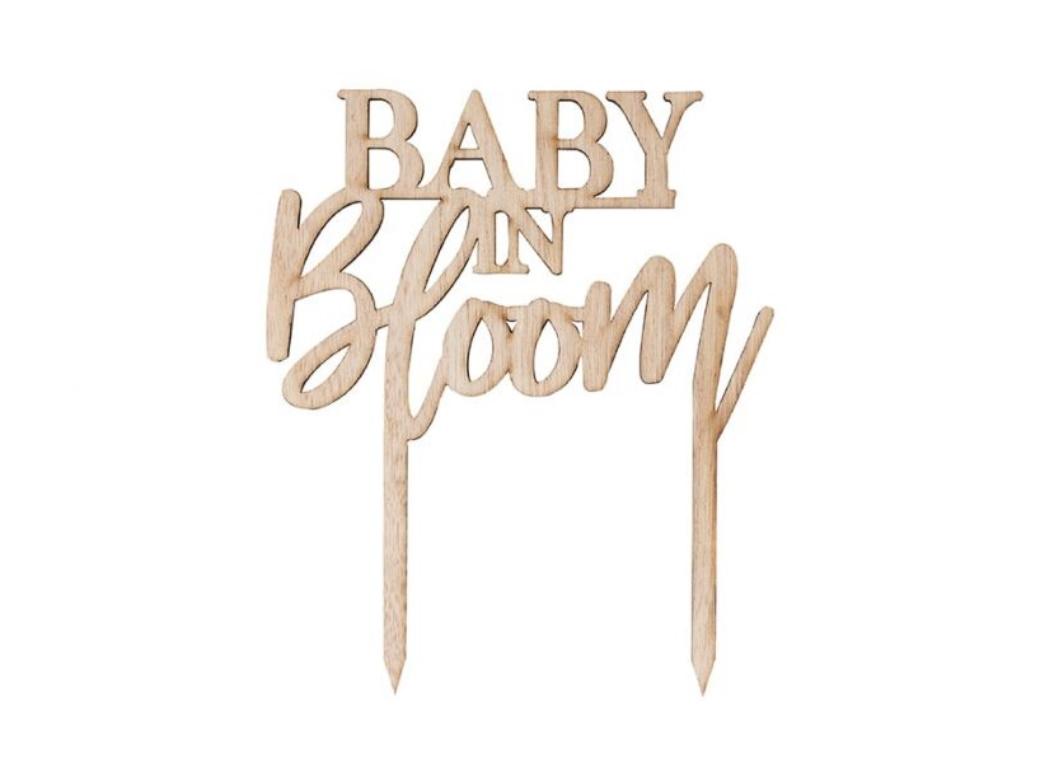 Baby in Bloom Cake Topper