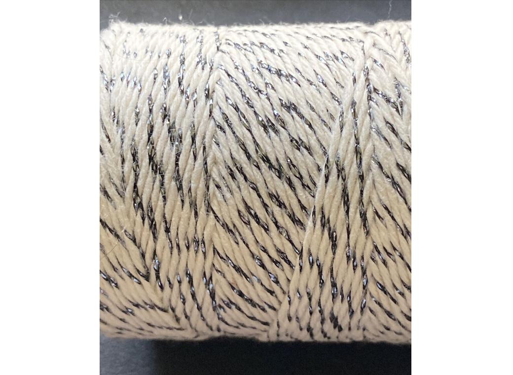 Bakers Twine - Natural & Gunmetal Shimmer Twine