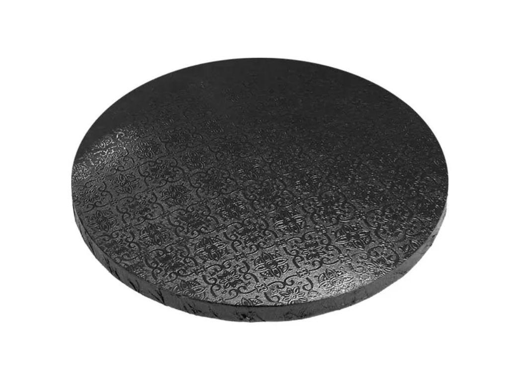 15mm Black Masonite Cake Board Round - 14"