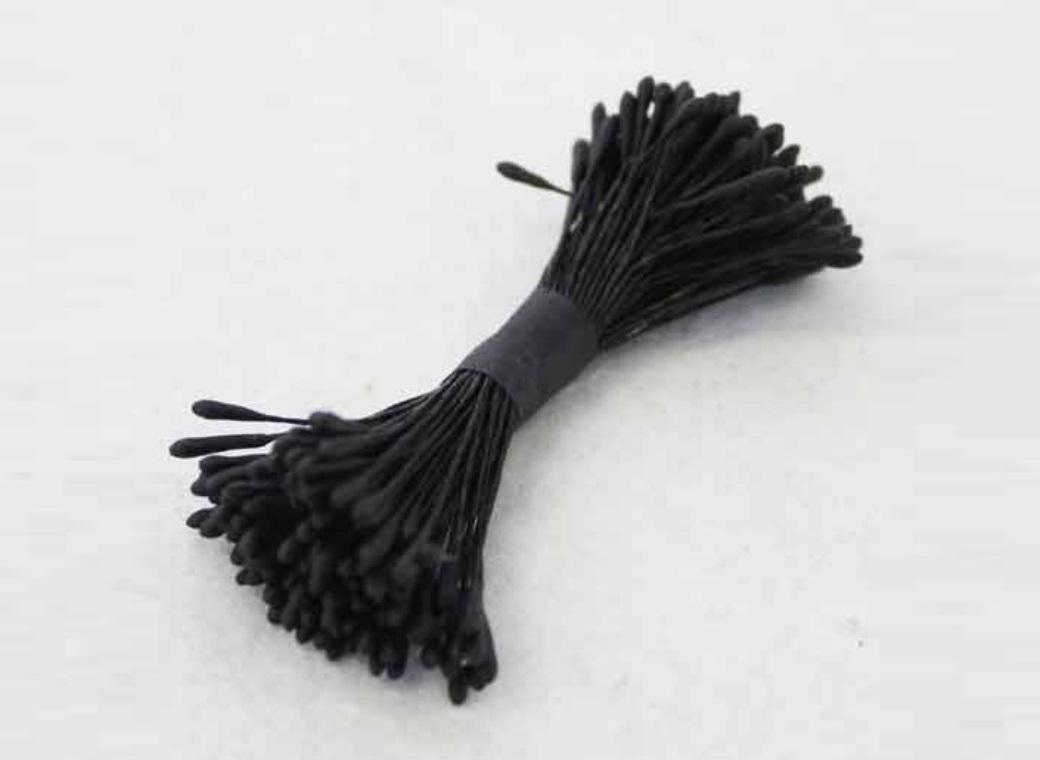 Flower Stamens - Black Small