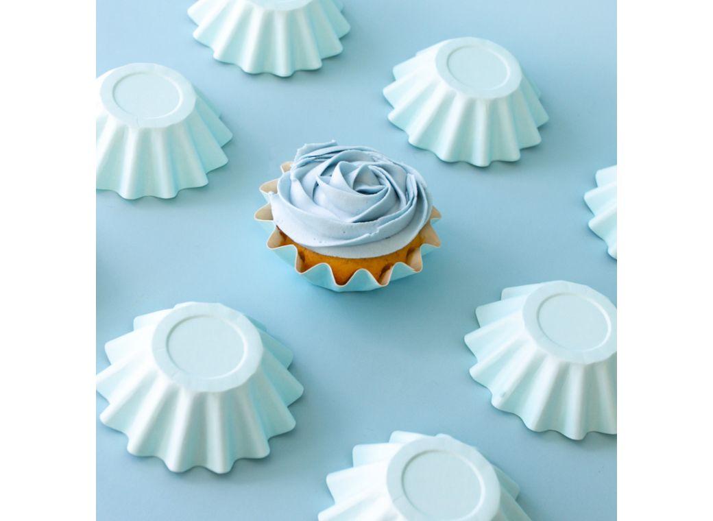 Blue Bloom Cupcake Cups 24pk