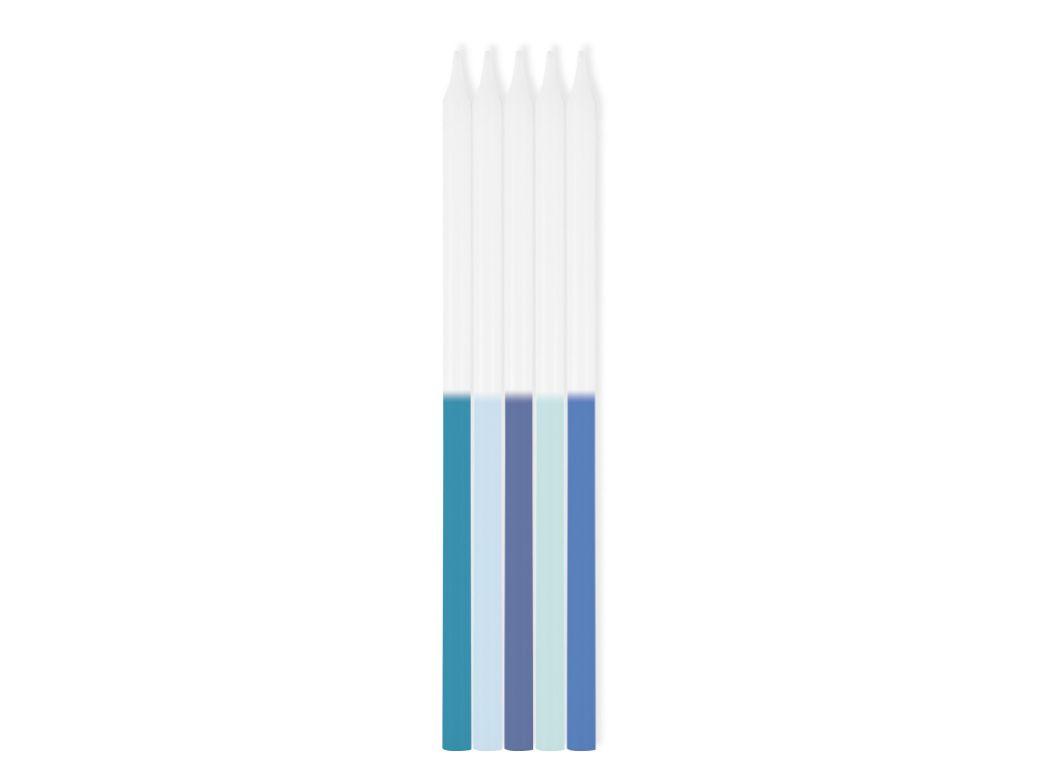 Blue Ombre Taper Candles 10pk