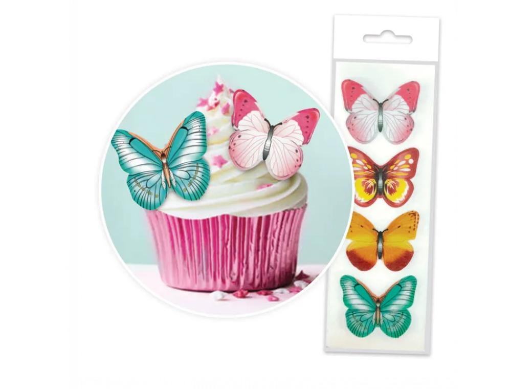 Edible Wafer Cupcake Toppers - Butterflies