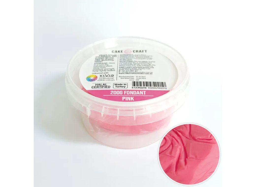 Cake Craft Fondant 200g - Pink