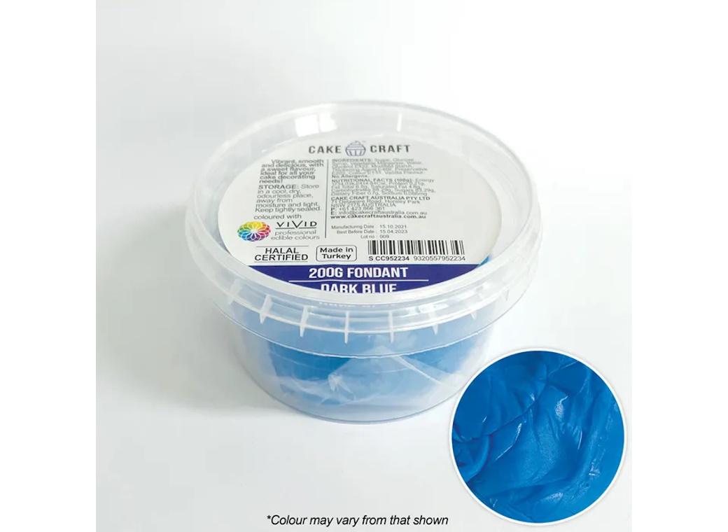 Cake Craft Fondant 200g - Dark Blue