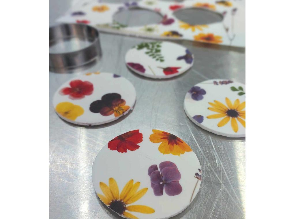 Edible Icing Image Wrap - Pressed Flowers