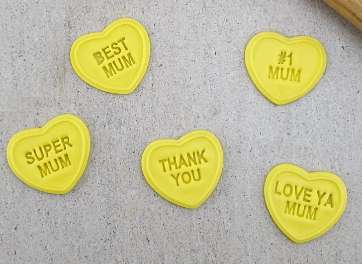 Cutter & Embosser Set - Candy Heart Mum