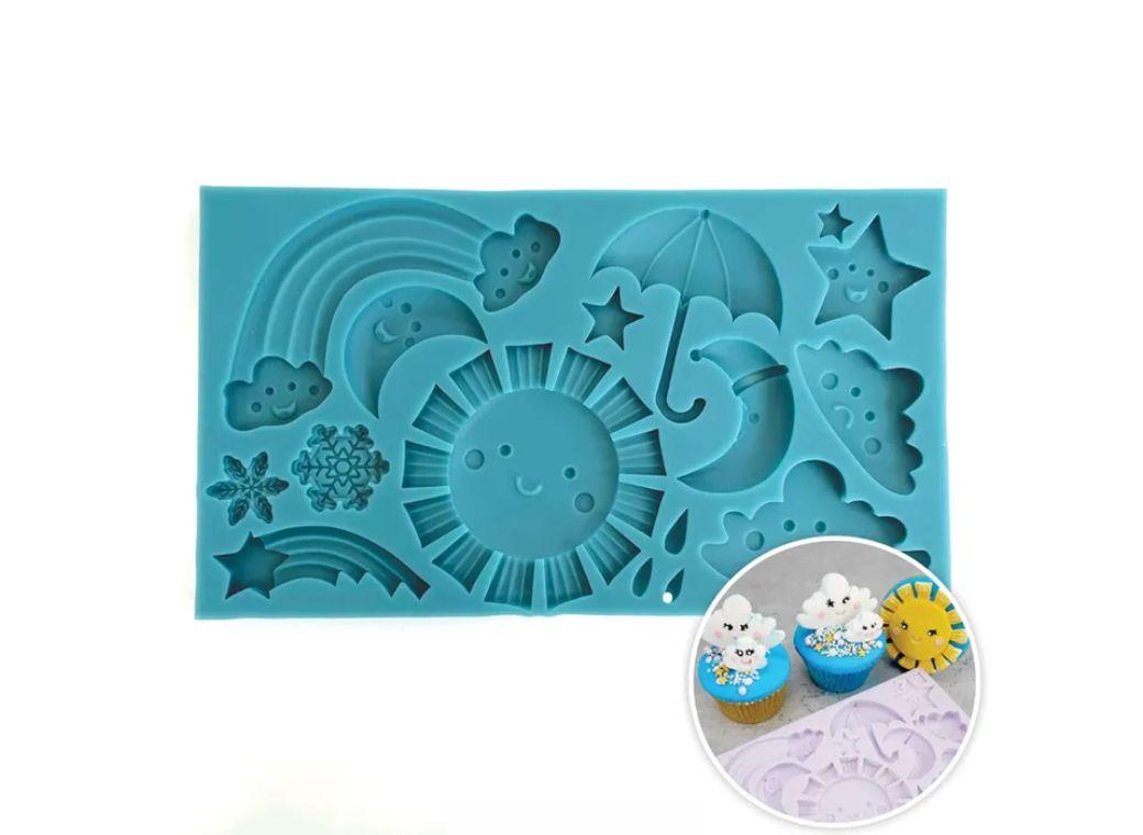 Cartoon Rainbow Sky Silicone Mould