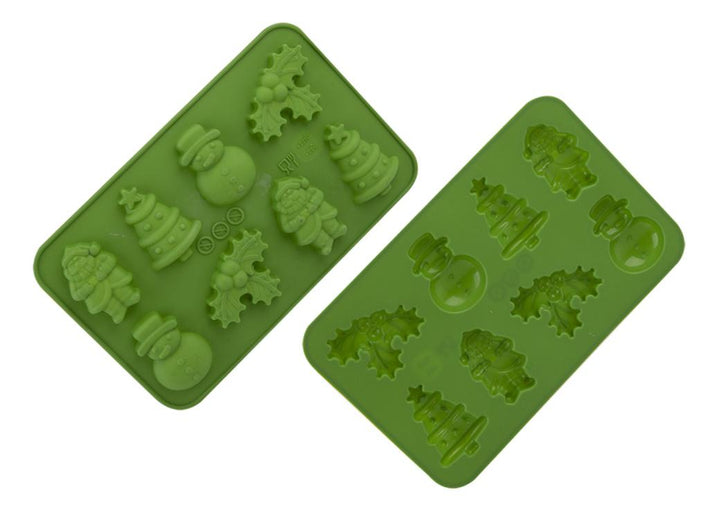 Christmas Silicone Chocolate Moulds 2pk