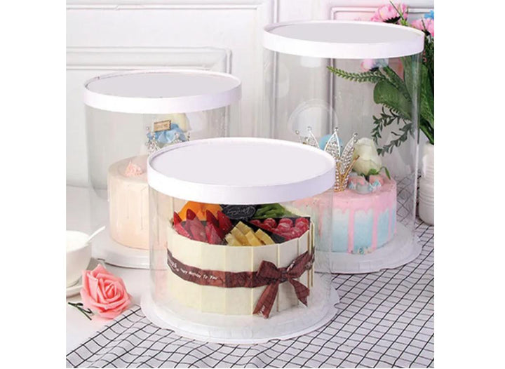 Clear Tube Cake Box - 10"