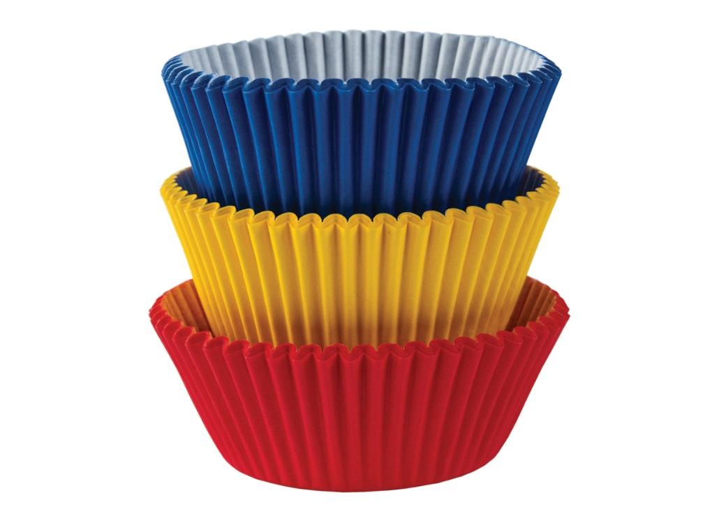 Cupcake Cases 75pk Primary Colours