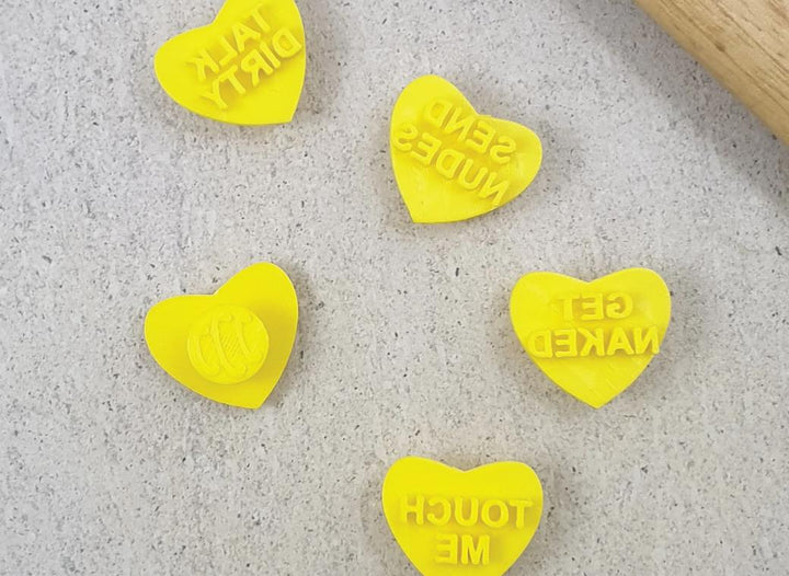 Cutter & Embosser Set - Naughty Candy Hearts