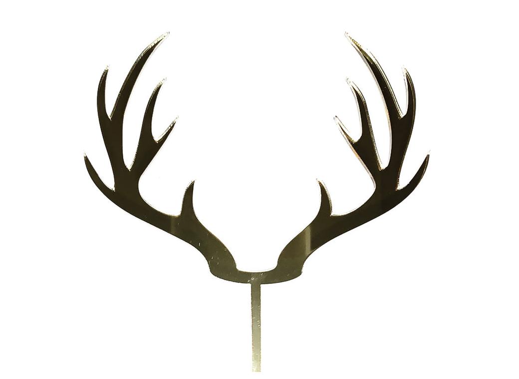 Red Deer Antlers - Gold