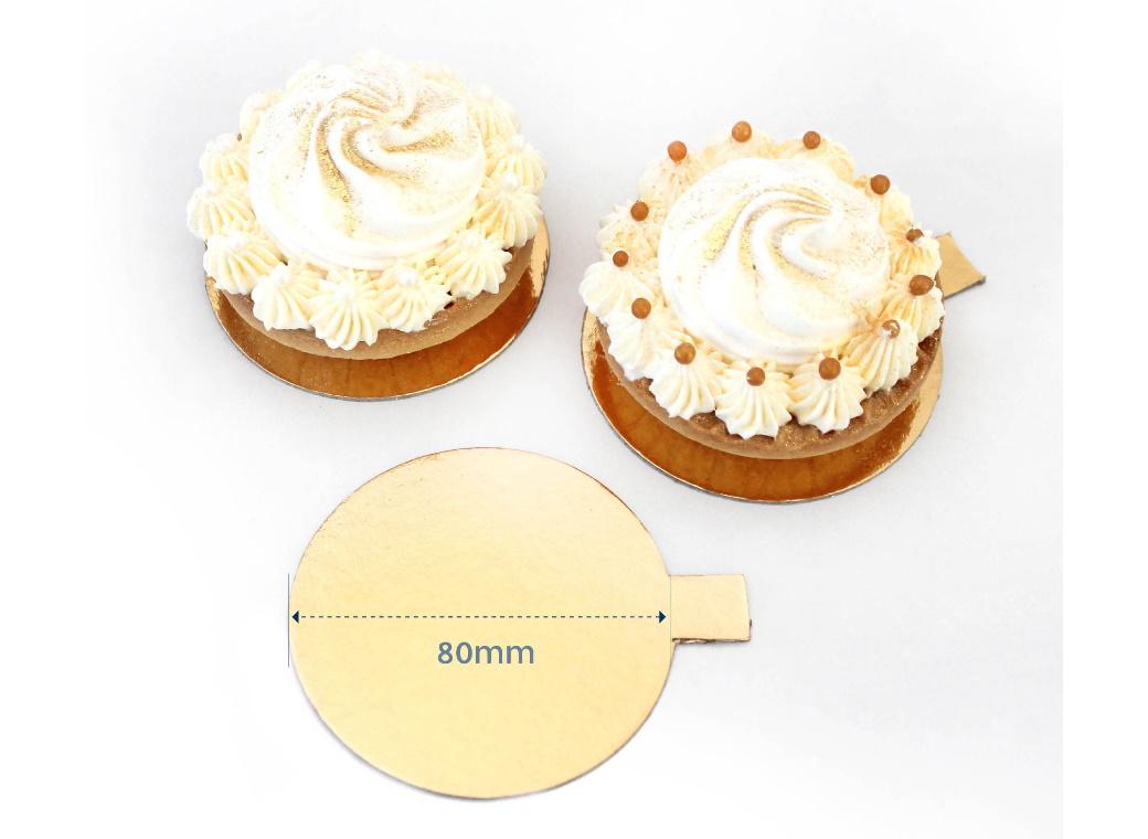 Dessert Boards 50pk - Gold Round