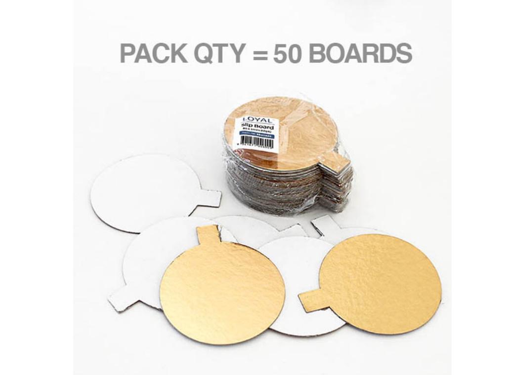 Dessert Boards 50pk - Gold Round