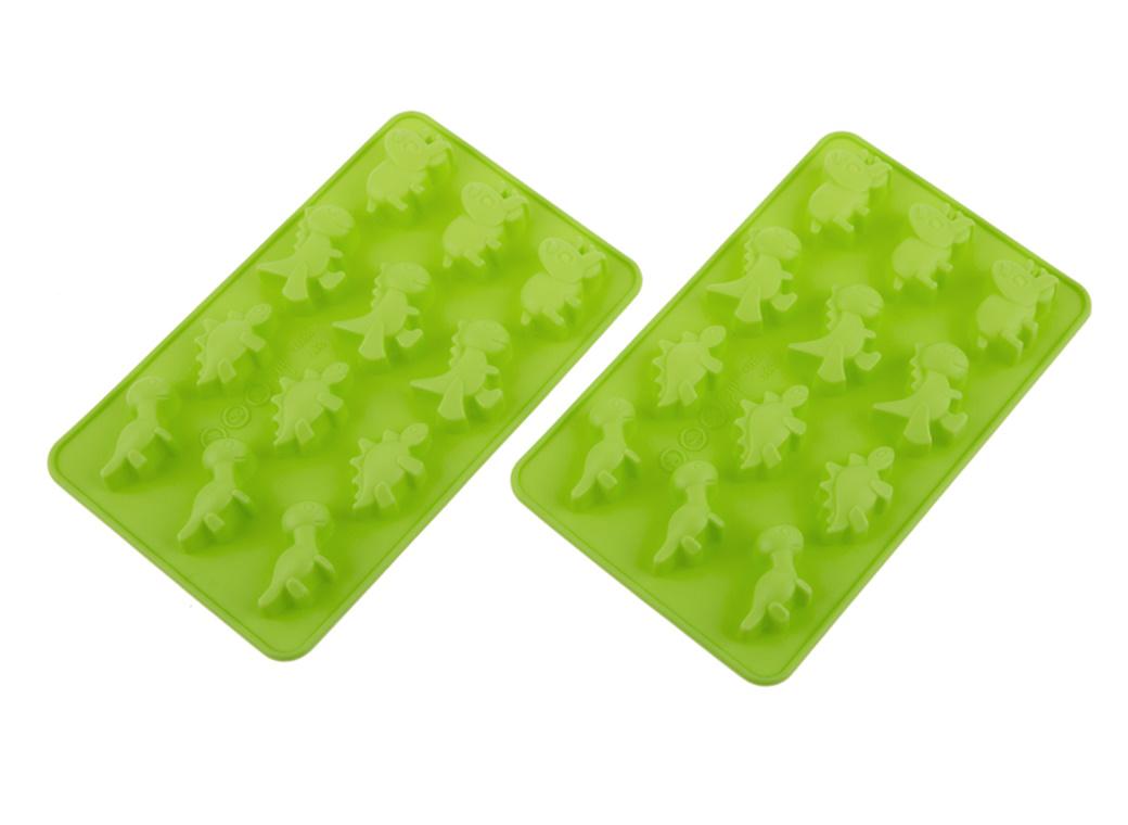 Dinosaur Silicone Chocolate Moulds 2pk