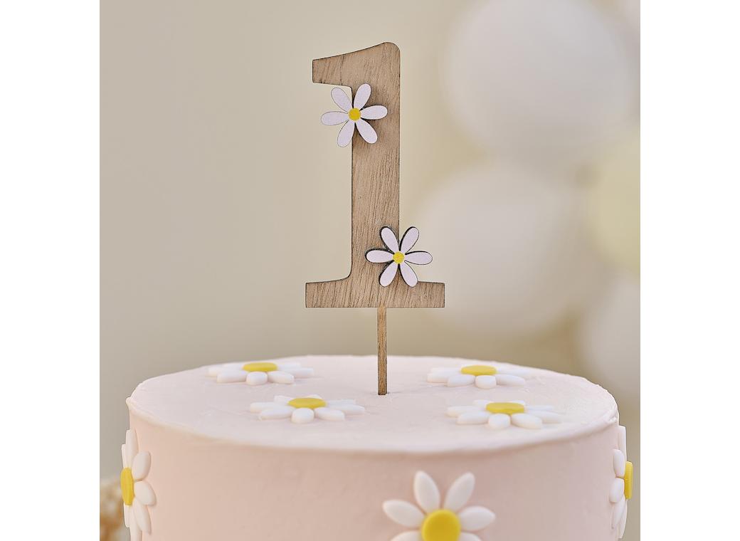 Ditsy Daisy One Cake Topper