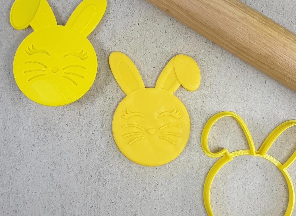 Easter Bunny Cutter & Debosser Set