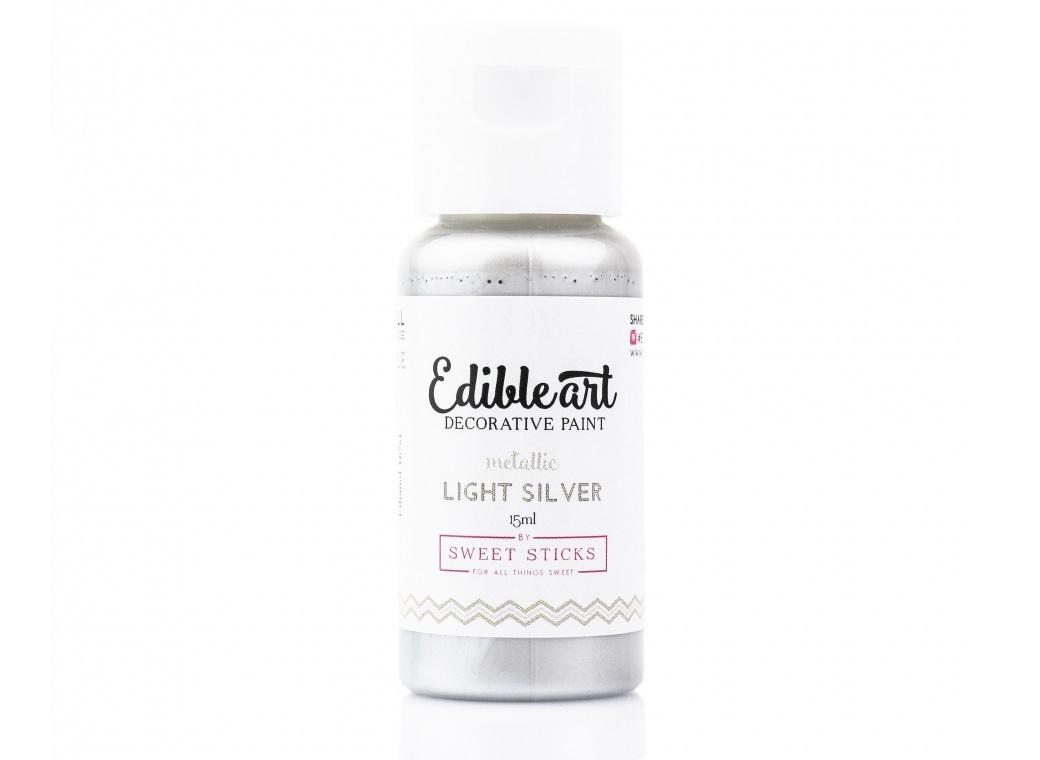 Edible Art Paint - Light Silver