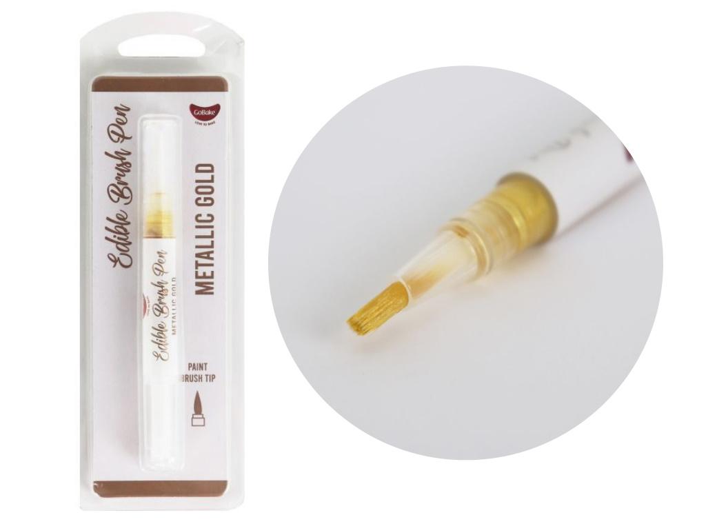 Edible Brush Pen - Metallic Gold