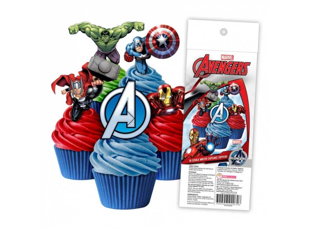 Edible Wafer Cupcake Toppers - Avengers