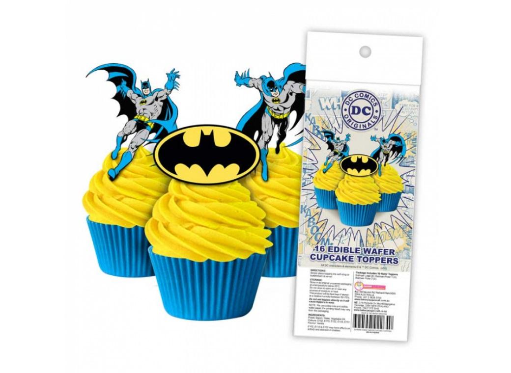 Edible Wafer Cupcake Toppers - Batman