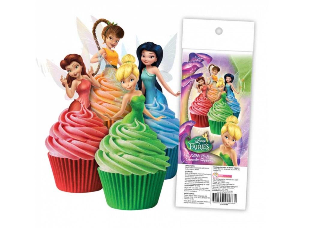 Edible Wafer Cupcake Toppers - Disney Fairies