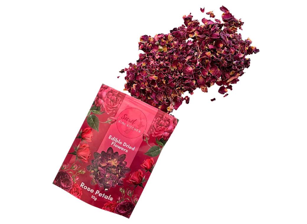 Secret Kiwi Kitchen Edible Dried Flowers - Rose Petals