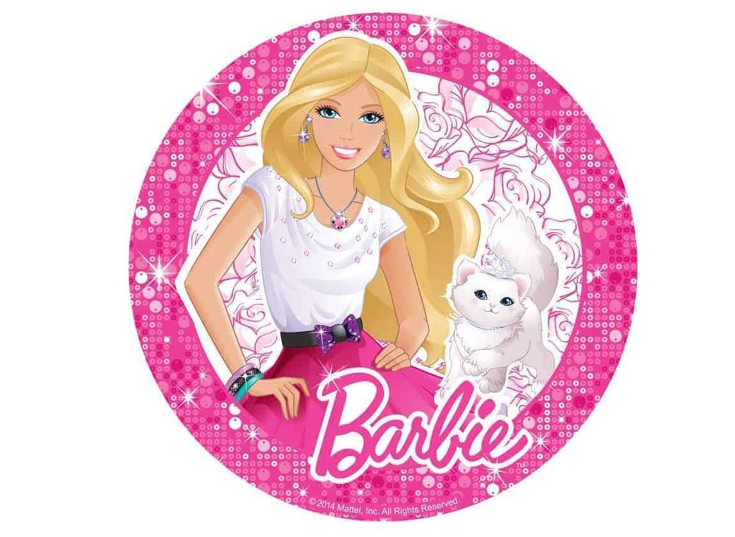 Edible Icing Image - Barbie Round