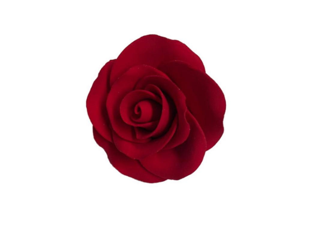 Single Icing Rose - Medium Red