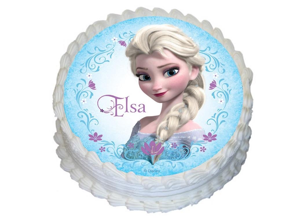 Edible Icing Image - Elsa Round