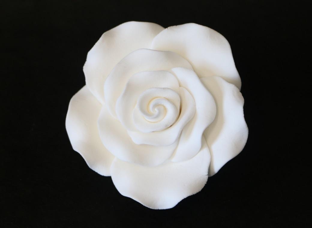 Gumpaste White Rose - Extra Large