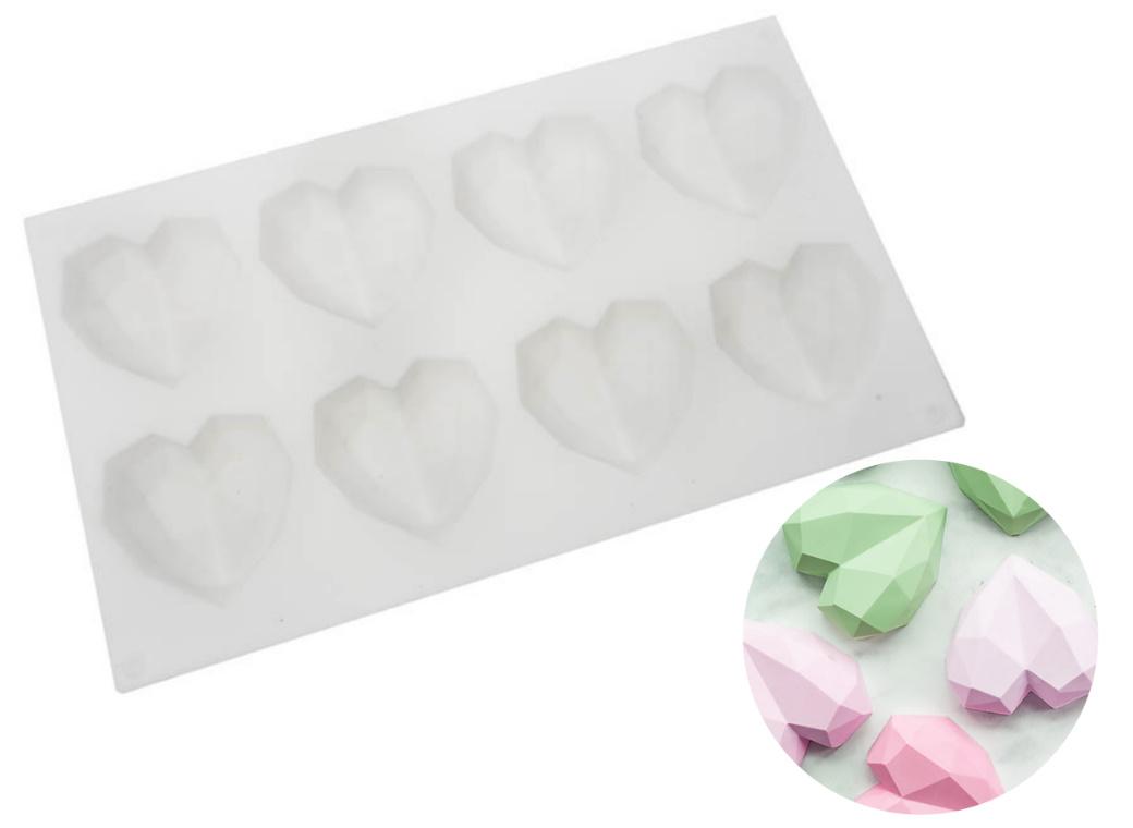 Geo Hearts Silicone Mould